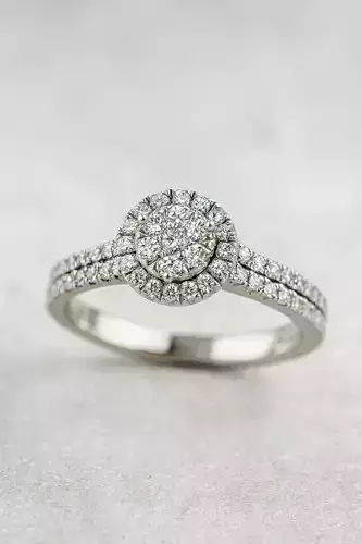 Solitaire engagement rings Model 8112