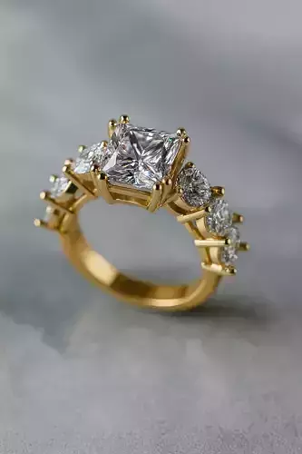 Solitaire engagement rings Model 8111