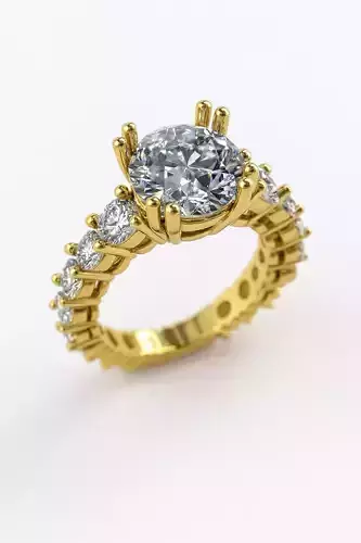 Solitaire engagement rings Model 8105