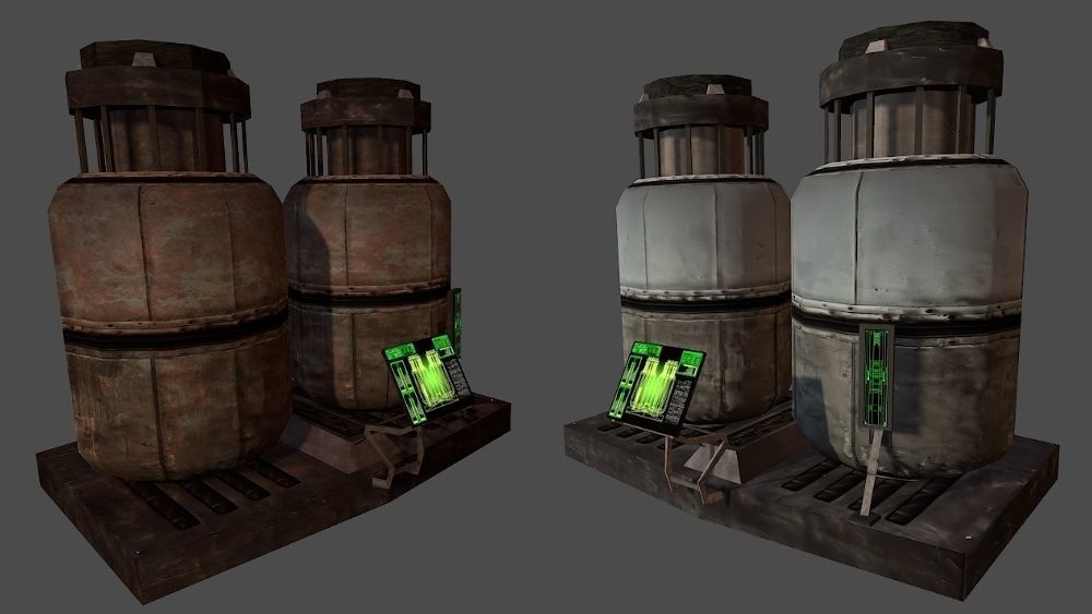 Abandoned Science Fiction Terraforming Base Low-poly 3D model_22