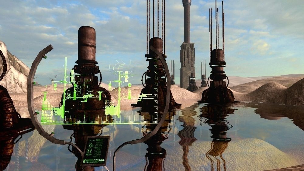 Abandoned Science Fiction Terraforming Base Low-poly 3D model_5