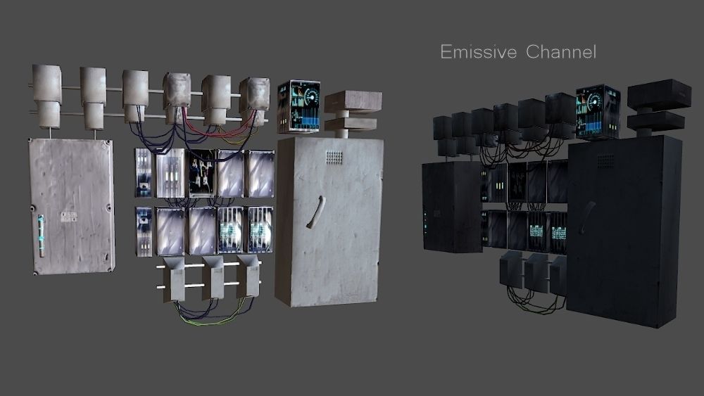 Abandoned Science Fiction Terraforming Base Low-poly 3D model_20