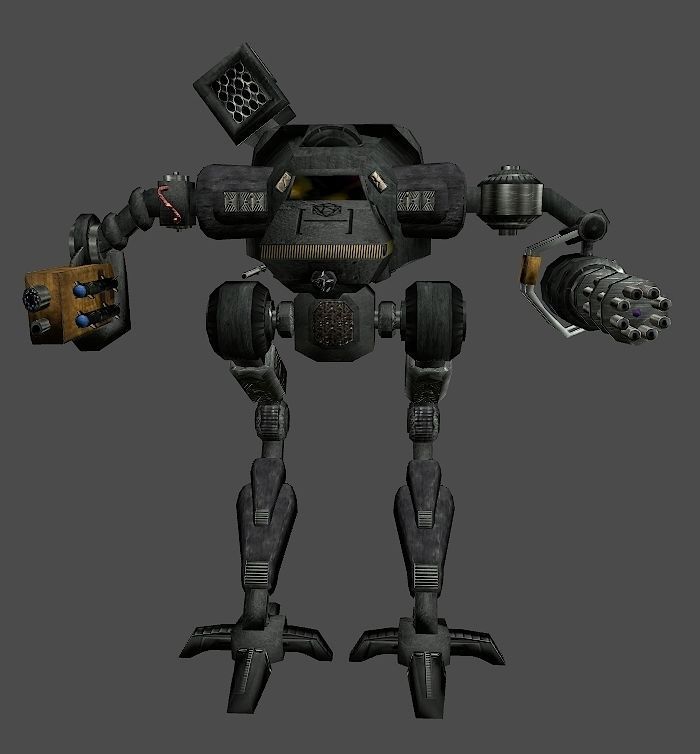 Abandoned Science Fiction Terraforming Base Low-poly 3D model_11