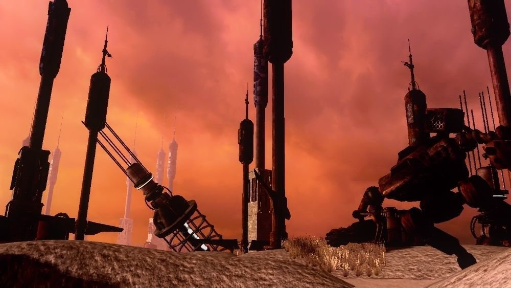 Abandoned Science Fiction Terraforming Base Low-poly 3D model_2