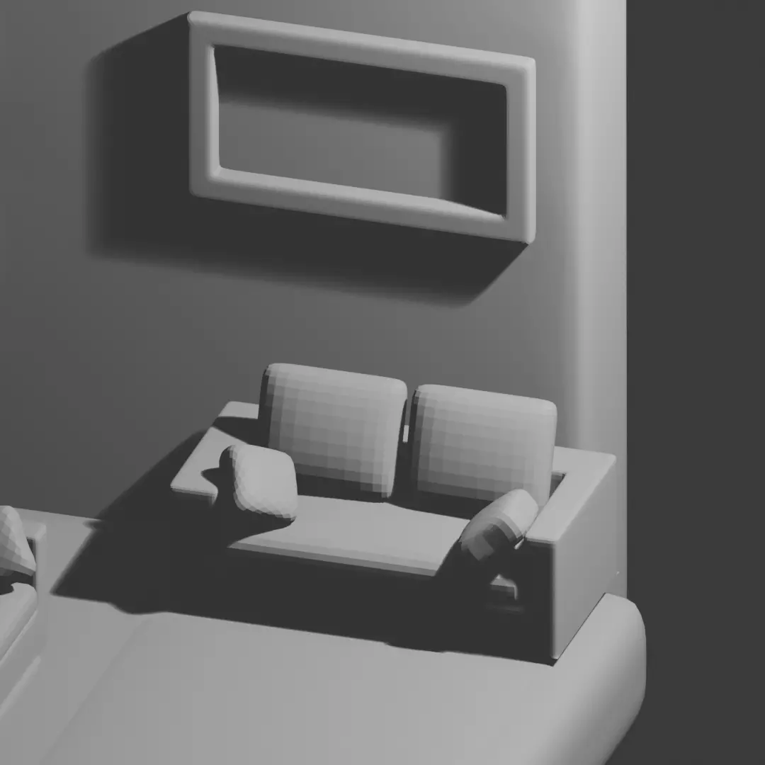 Realistic Room 3D Model 3D print model_2