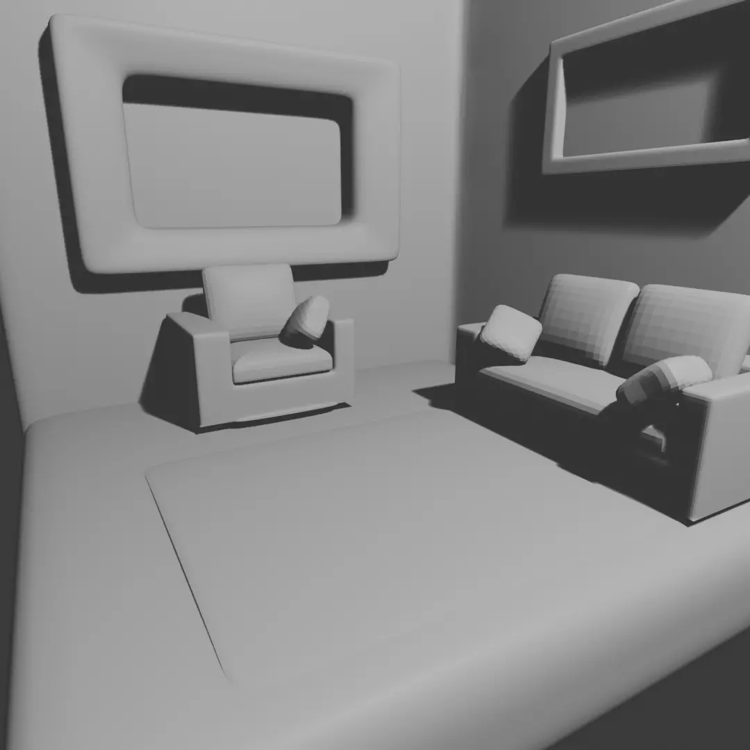 Realistic Room 3D Model 3D print model_3