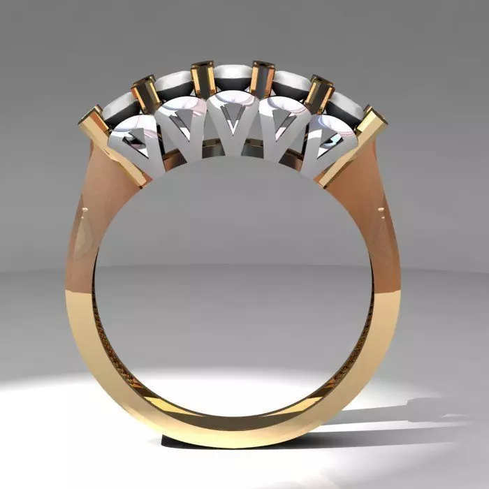 8ring new solitaire  3D print model_0