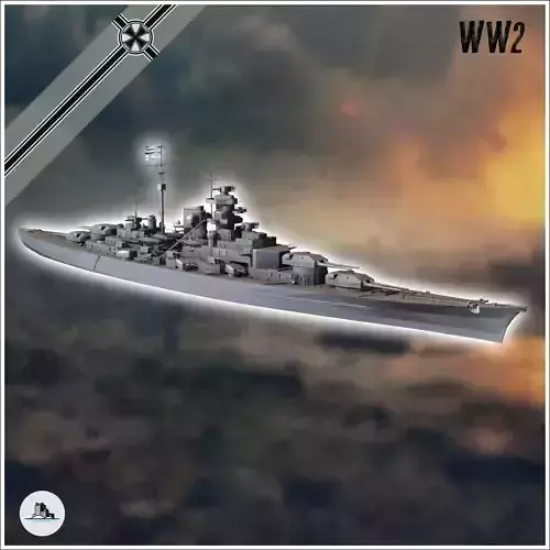 Bismark german battleship 3 - Germany Eastern Western Front Norm