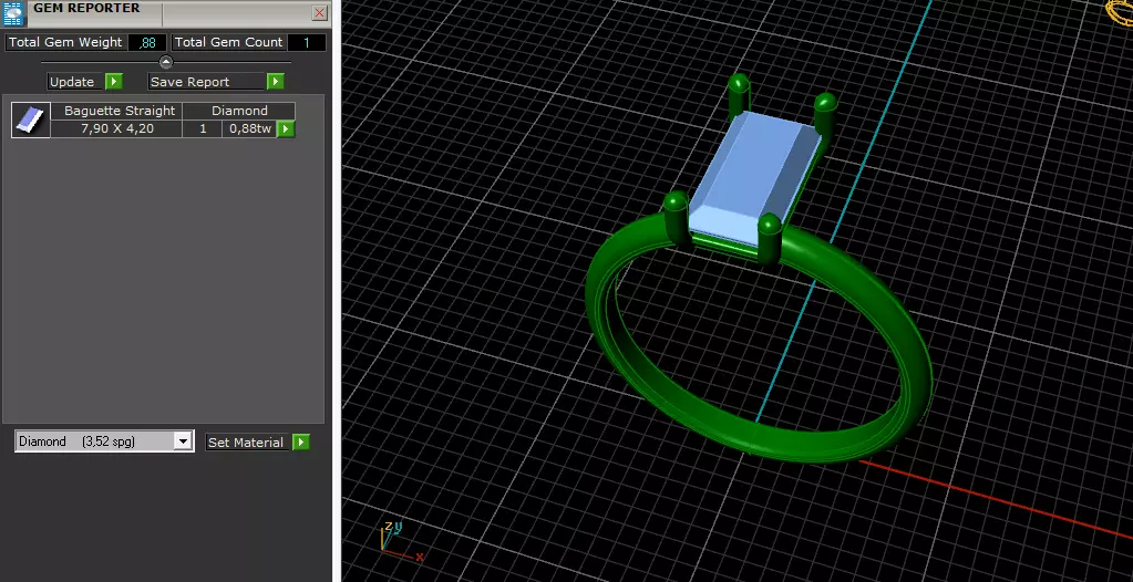 Solitaire engagement rings Model 8097 3D print model_8