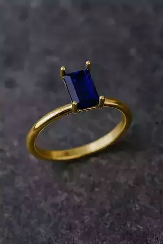 Solitaire engagement rings Model 8097