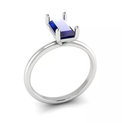 Solitaire engagement rings Model 8097 3D print model_1