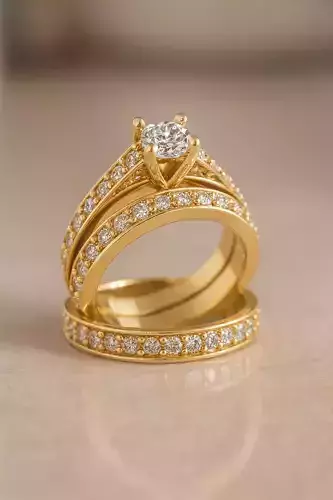 Solitaire engagement rings Model 8092