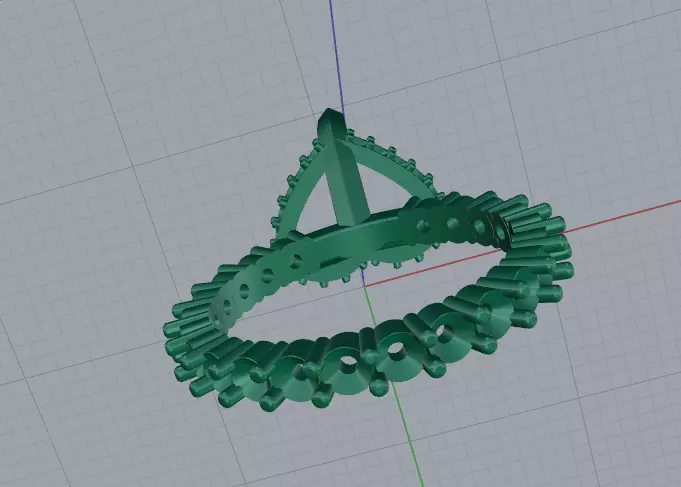 Heart ring Model 8091 3D print model_5