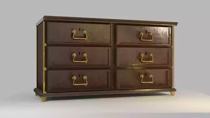 Vintage Wooden Dresser