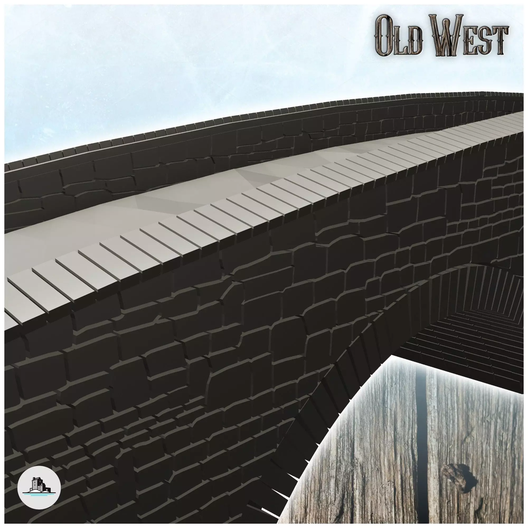 Burnsides Bridge Antietam battlefield - Cowboy USA America ACW A 3D print model_5