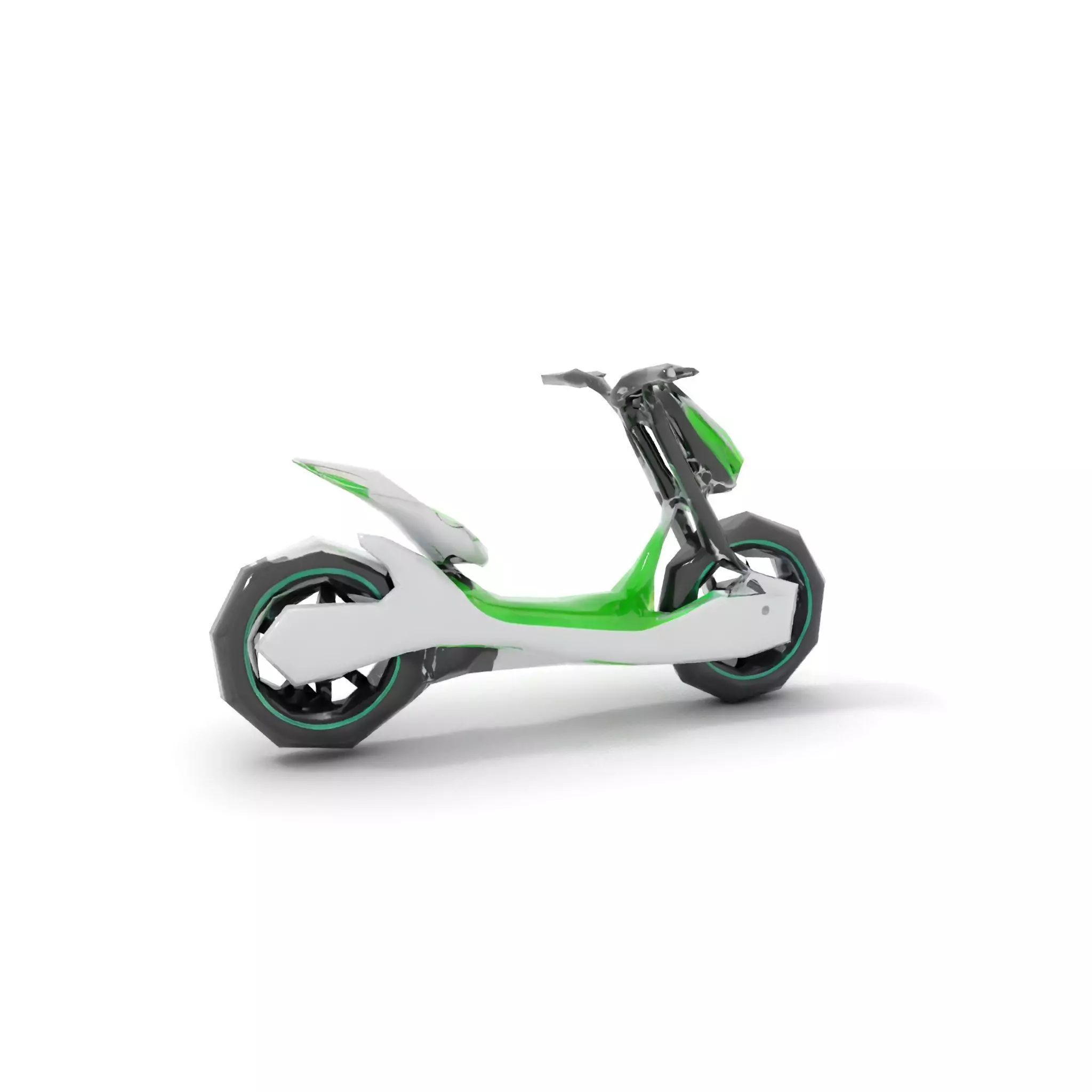 Futuristic Electric Scooter model pack Low-poly 3D model_24