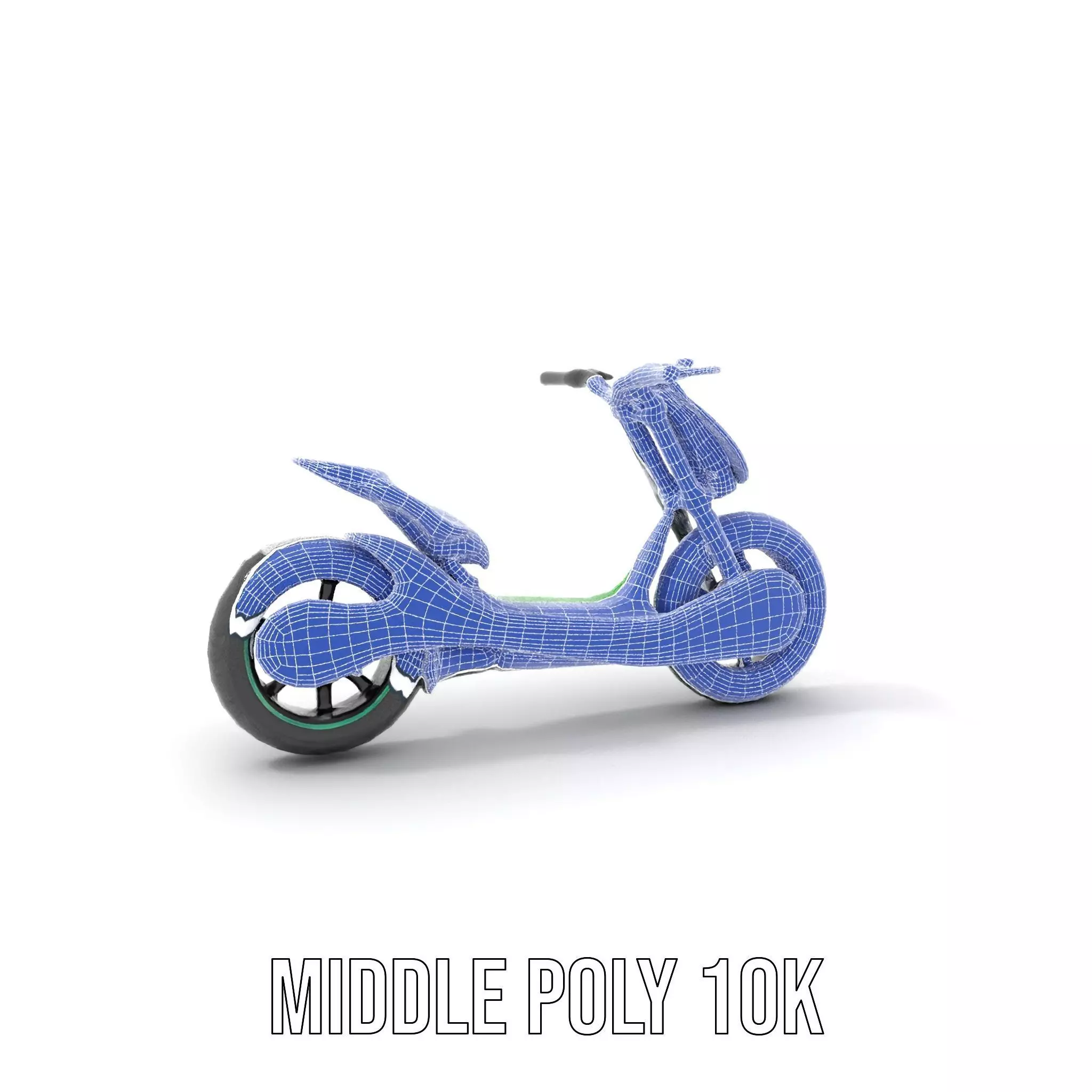 Futuristic Electric Scooter model pack Low-poly 3D model_28