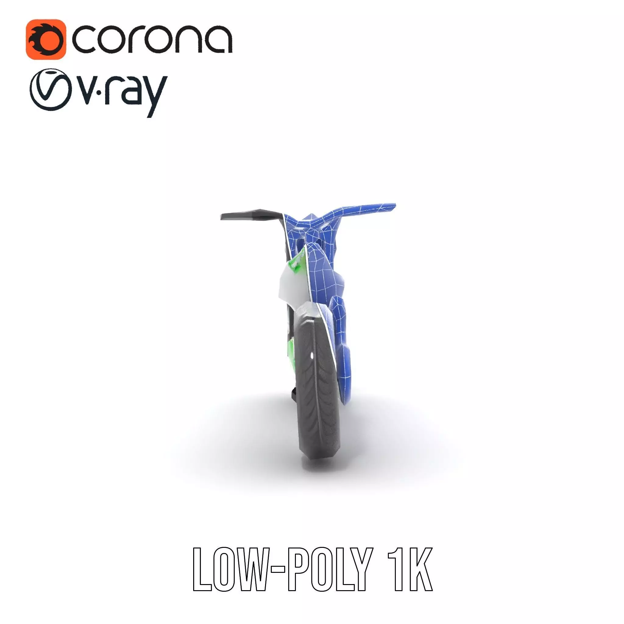 Futuristic Electric Scooter model pack Low-poly 3D model_13