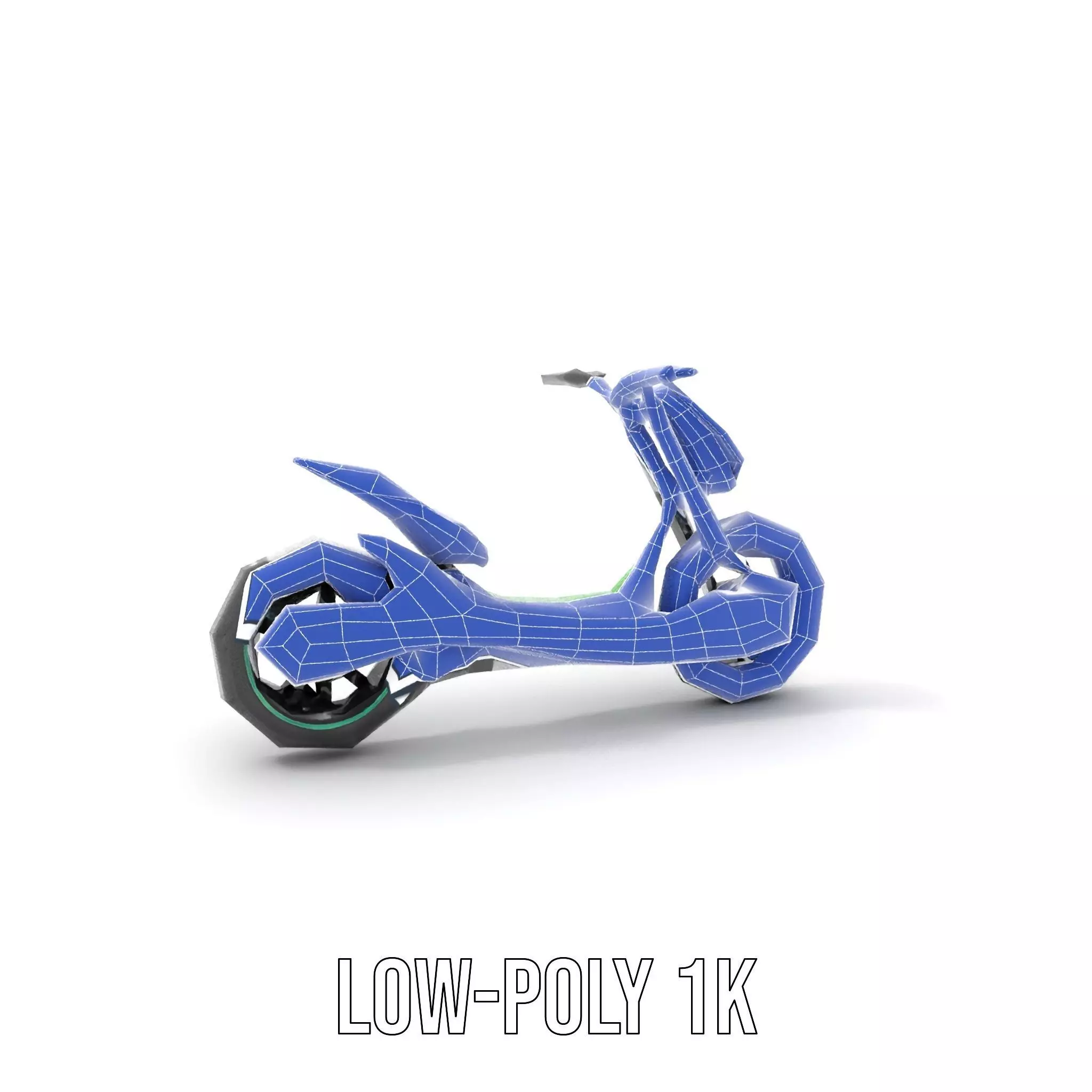 Futuristic Electric Scooter model pack Low-poly 3D model_18
