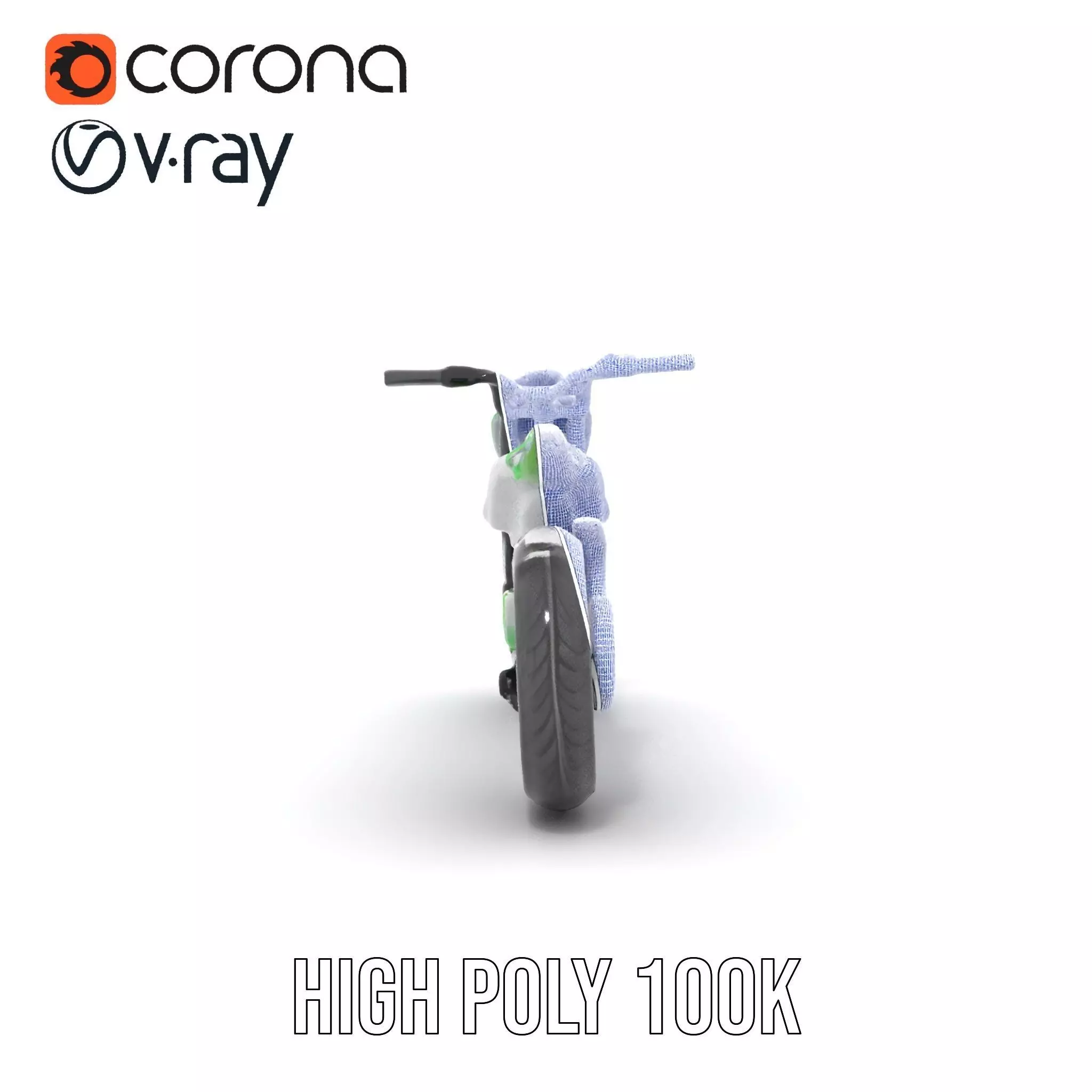 Futuristic Electric Scooter model pack Low-poly 3D model_22