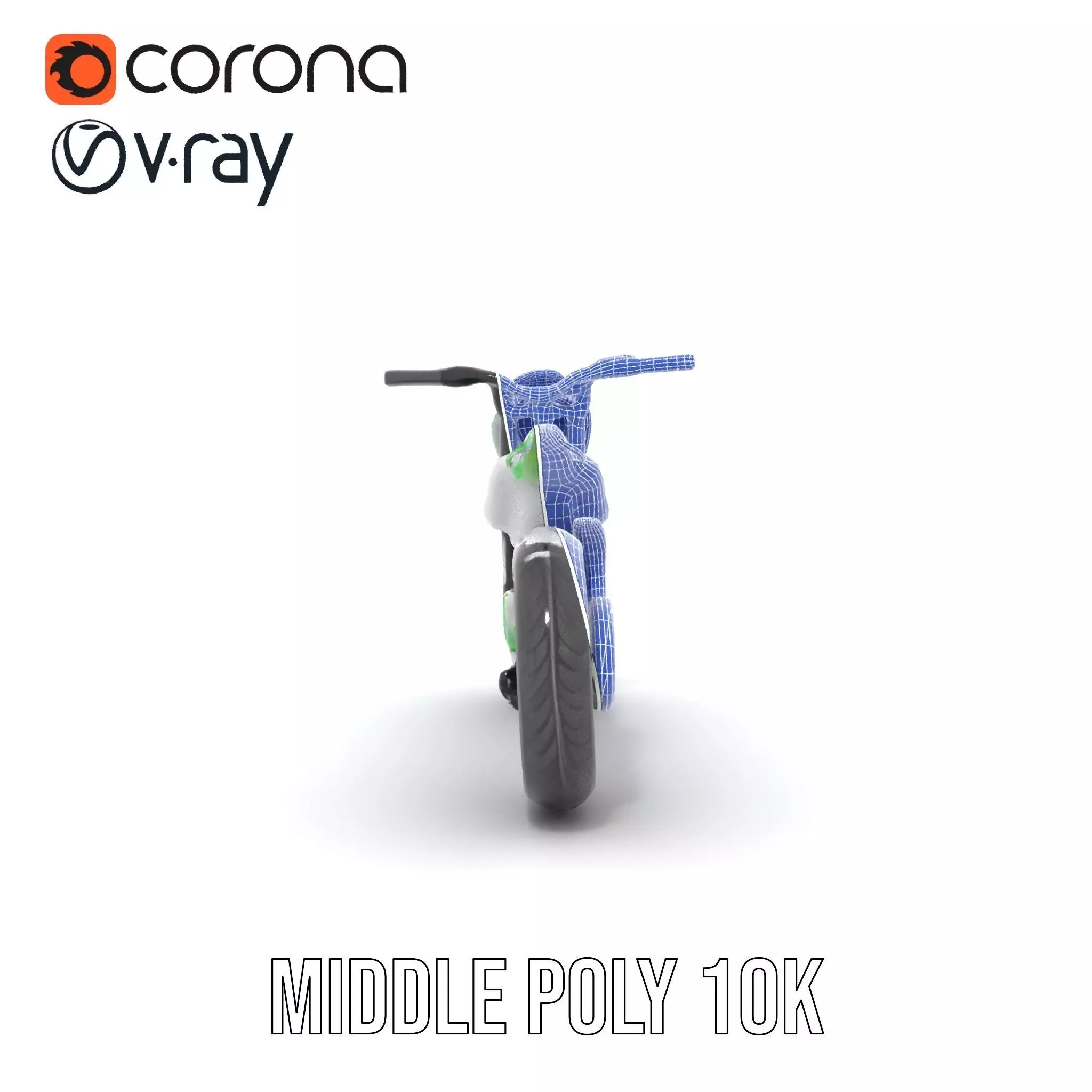 Futuristic Electric Scooter model pack Low-poly 3D model_31