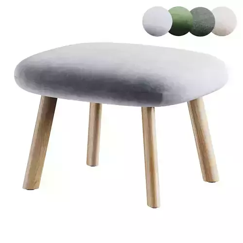 footstool blue