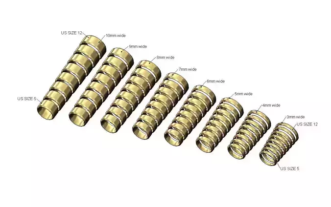 Set 4to10mm wide chamfered flat comfort fit wedding band 