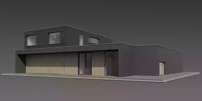 Contemporary Split-Level House