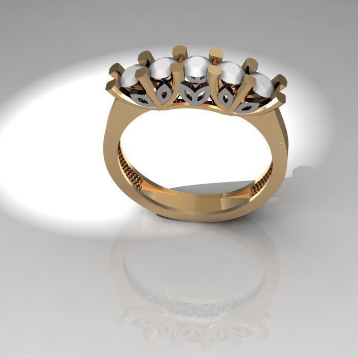 10ring new solitaire  3D print model_2
