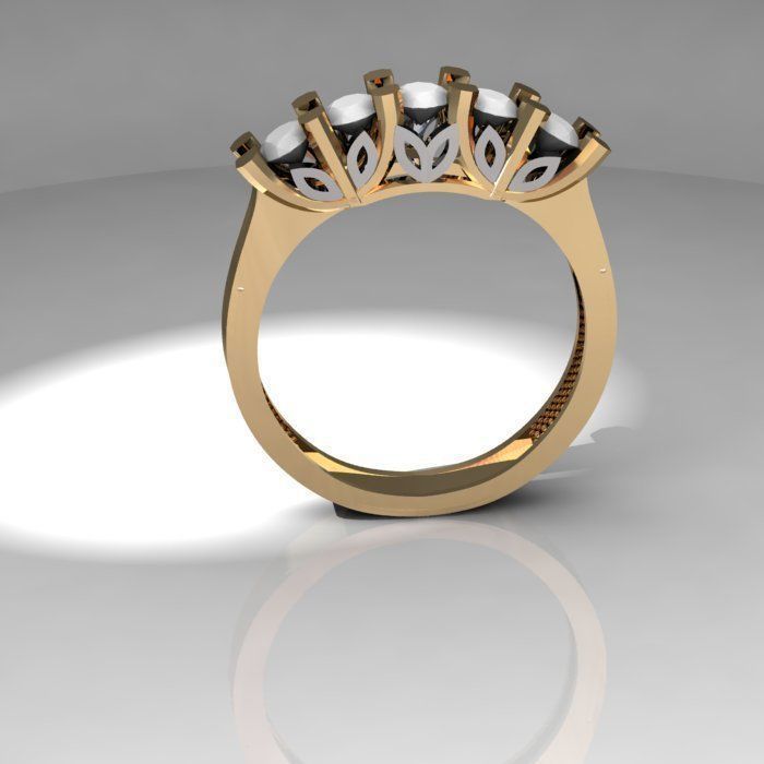10ring new solitaire  3D print model_1