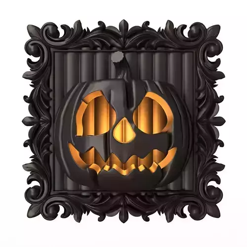 Pumpkin Frame Halloween 01