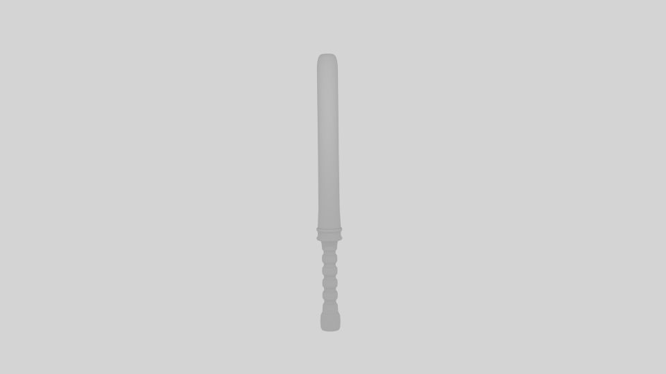 Bat Grip Hit Low-poly 3D model_1