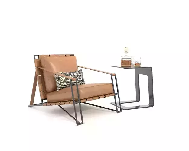 Modern Coffee Table and Armchair Set 70
