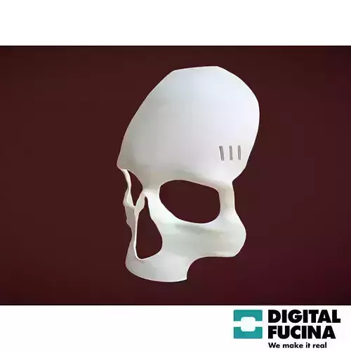 Skully - Skull mask for halloween 3D print model