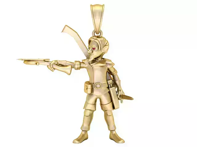 MEN PENDANT 3D PRINTABLE MODEL 