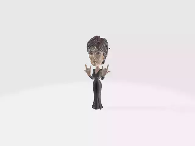 Sharon Ozbourne cartoon 3d print  Wife of Ozzy