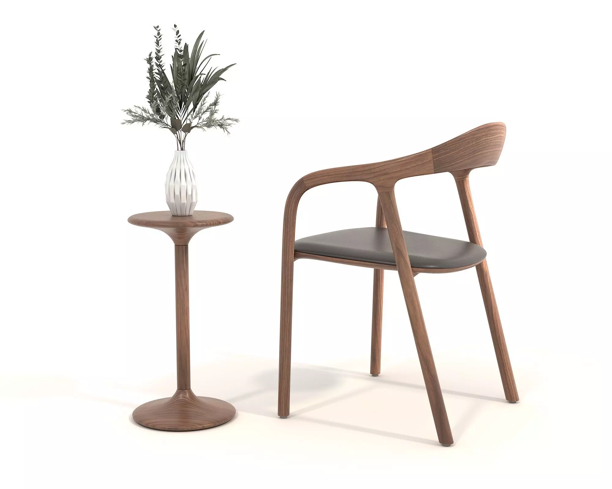 Modern Coffee Table and Chair 5 3D model_5