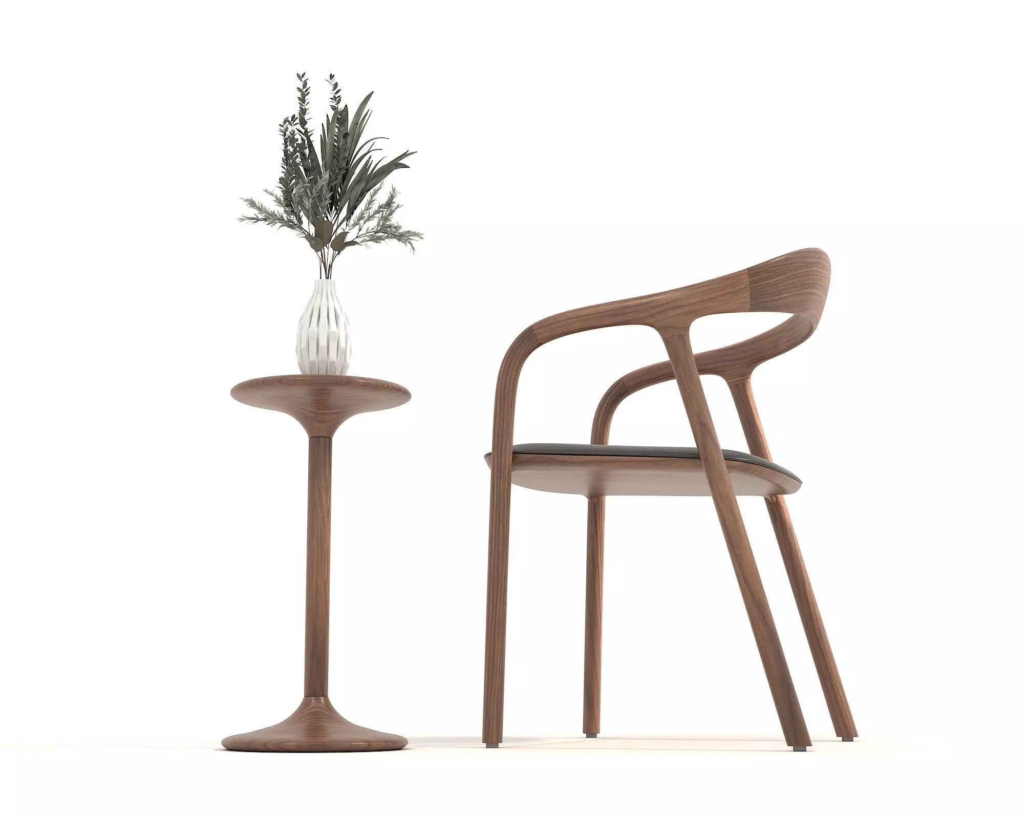 Modern Coffee Table and Chair 5 3D model_7