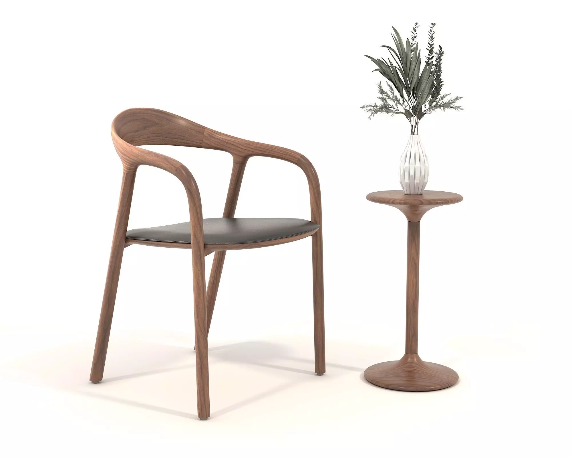 Modern Coffee Table and Chair 5 3D model_0