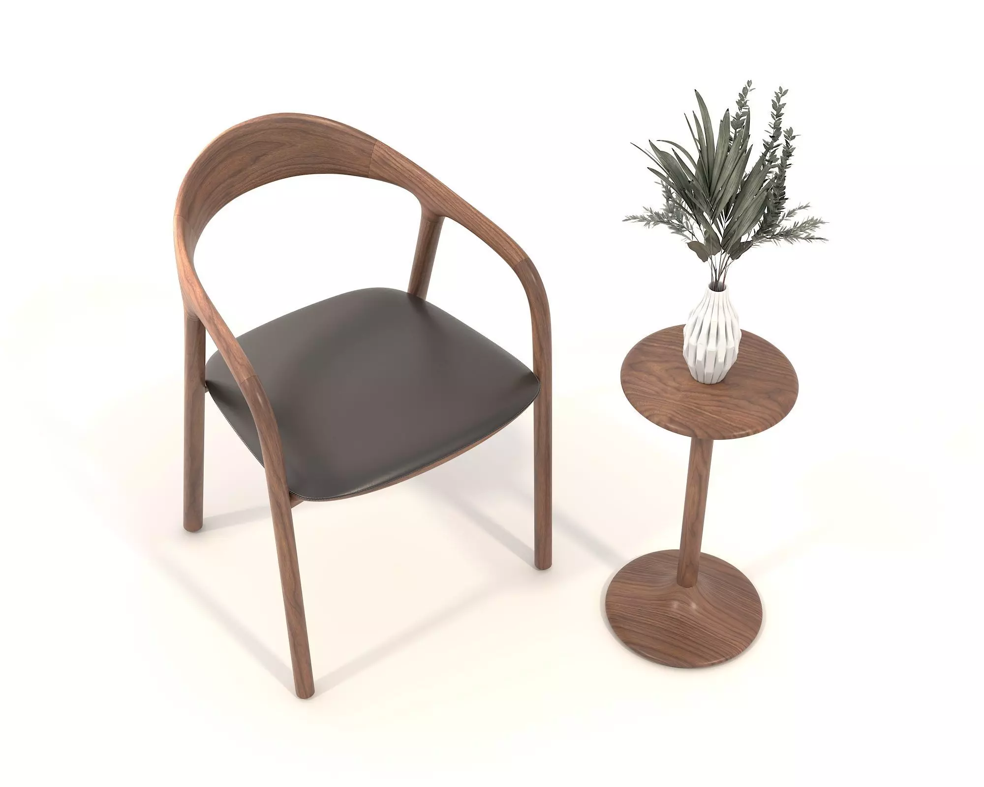 Modern Coffee Table and Chair 5 3D model_1