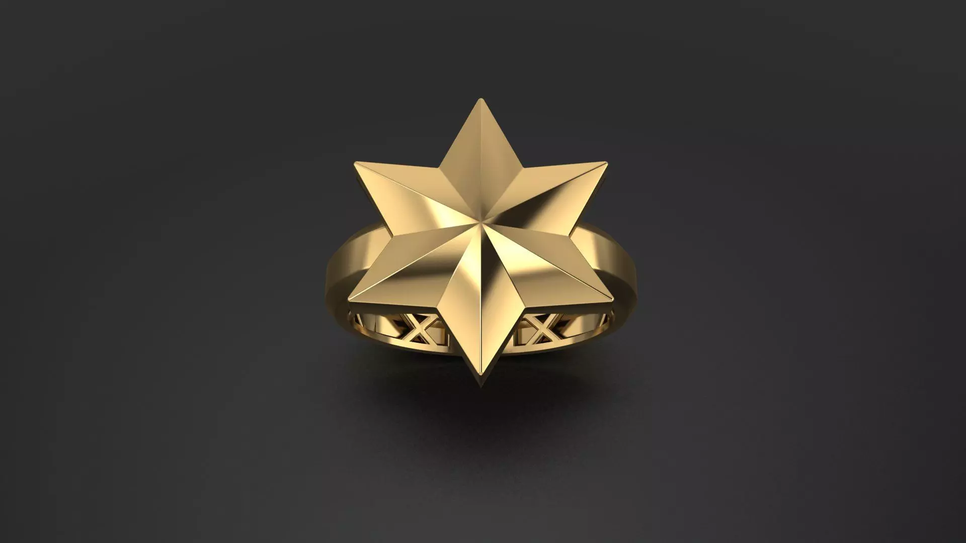 Star Ring 3D print model