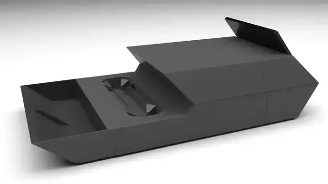 Cybertruck Car Central Drawer 3D model