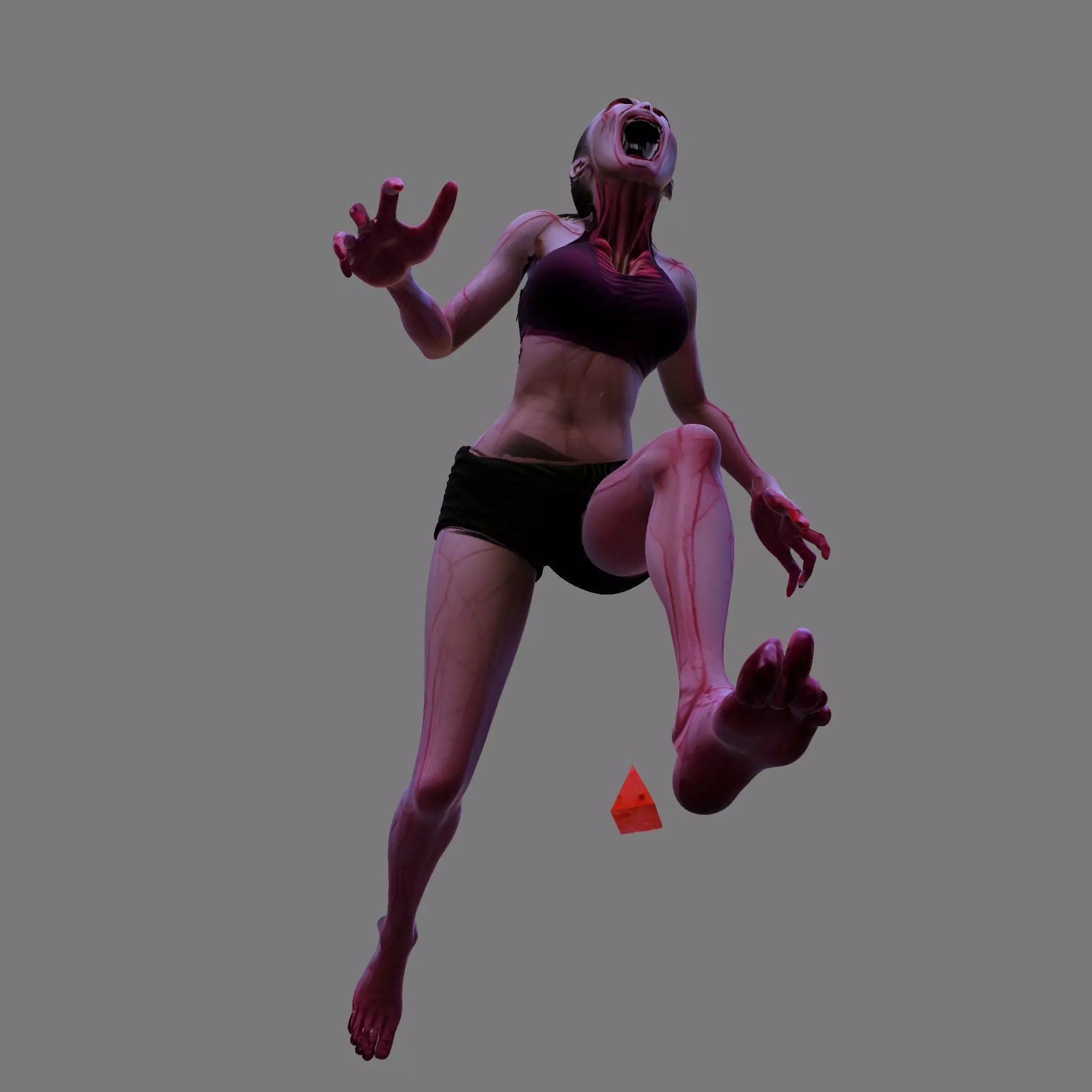 Cursed Sprinter Stylized Horror Runner 3D Model 3D print model_15