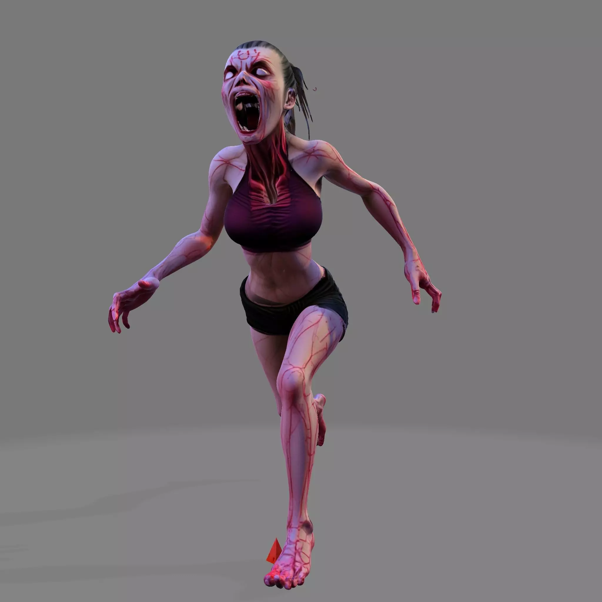 Cursed Sprinter Stylized Horror Runner 3D Model 3D print model_2