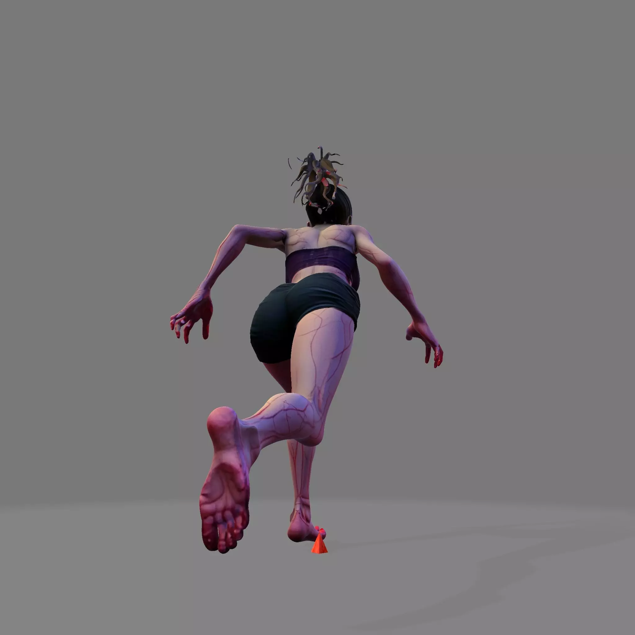 Cursed Sprinter Stylized Horror Runner 3D Model 3D print model_7