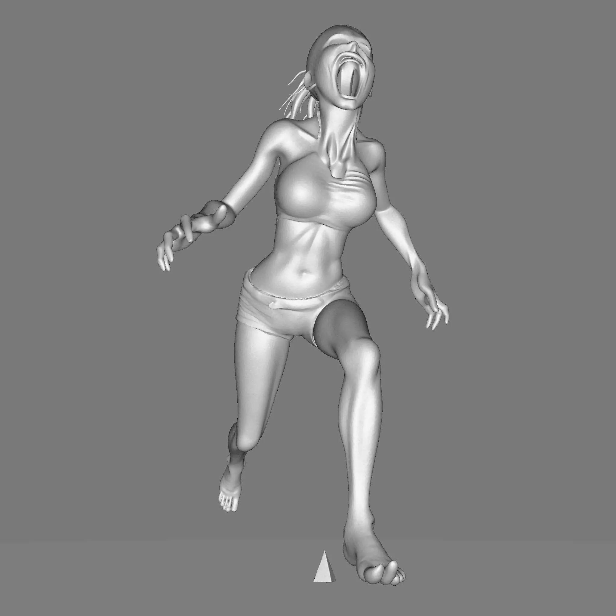 Cursed Sprinter Stylized Horror Runner 3D Model 3D print model_29