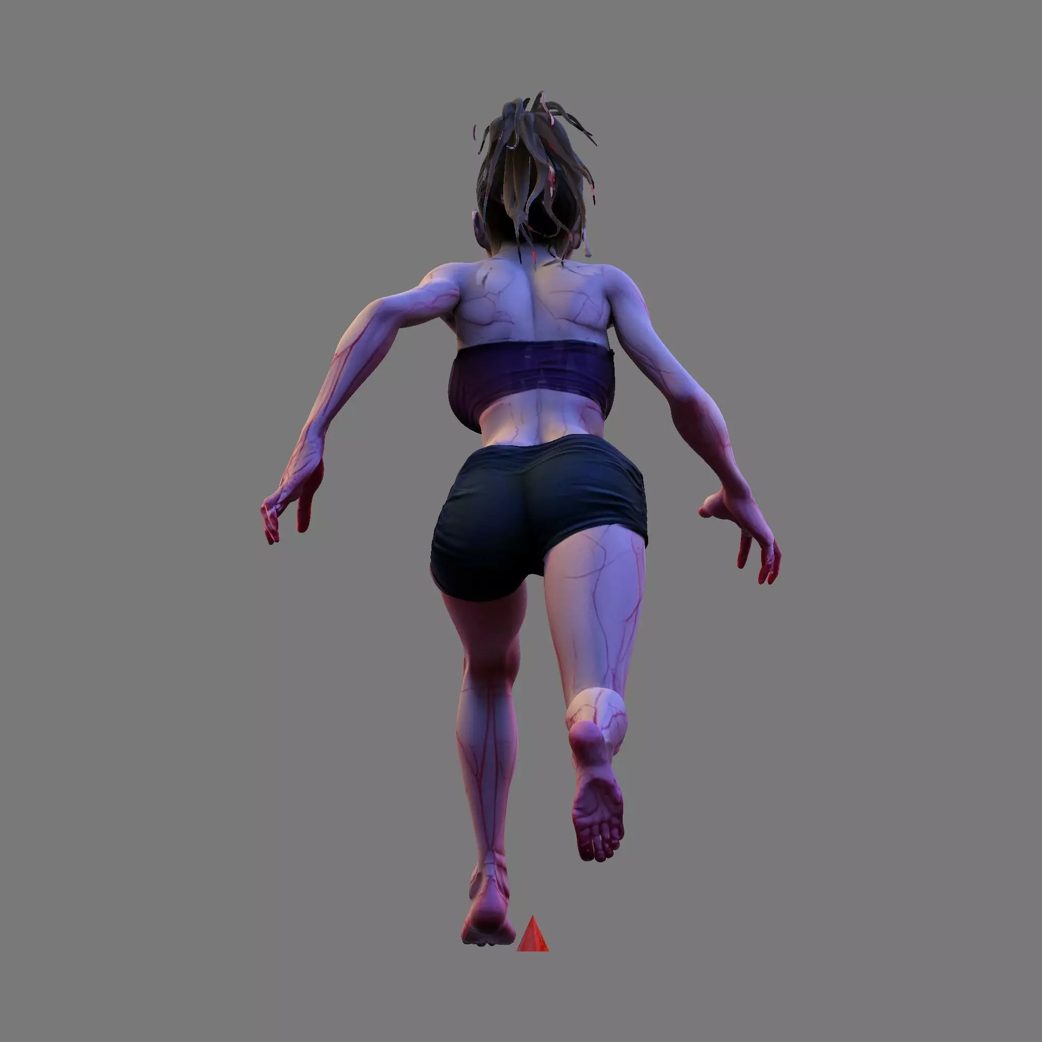 Cursed Sprinter Stylized Horror Runner 3D Model 3D print model_23