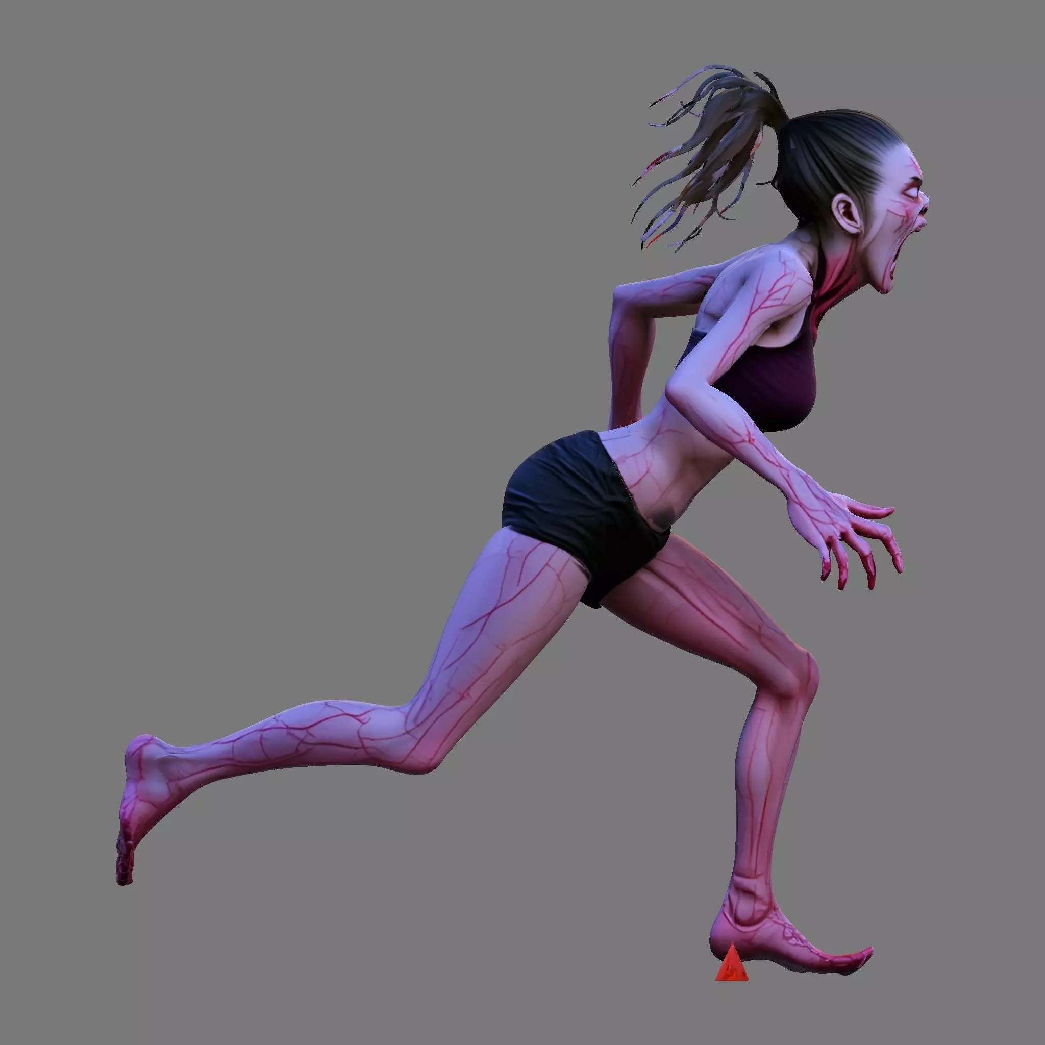 Cursed Sprinter Stylized Horror Runner 3D Model 3D print model_24