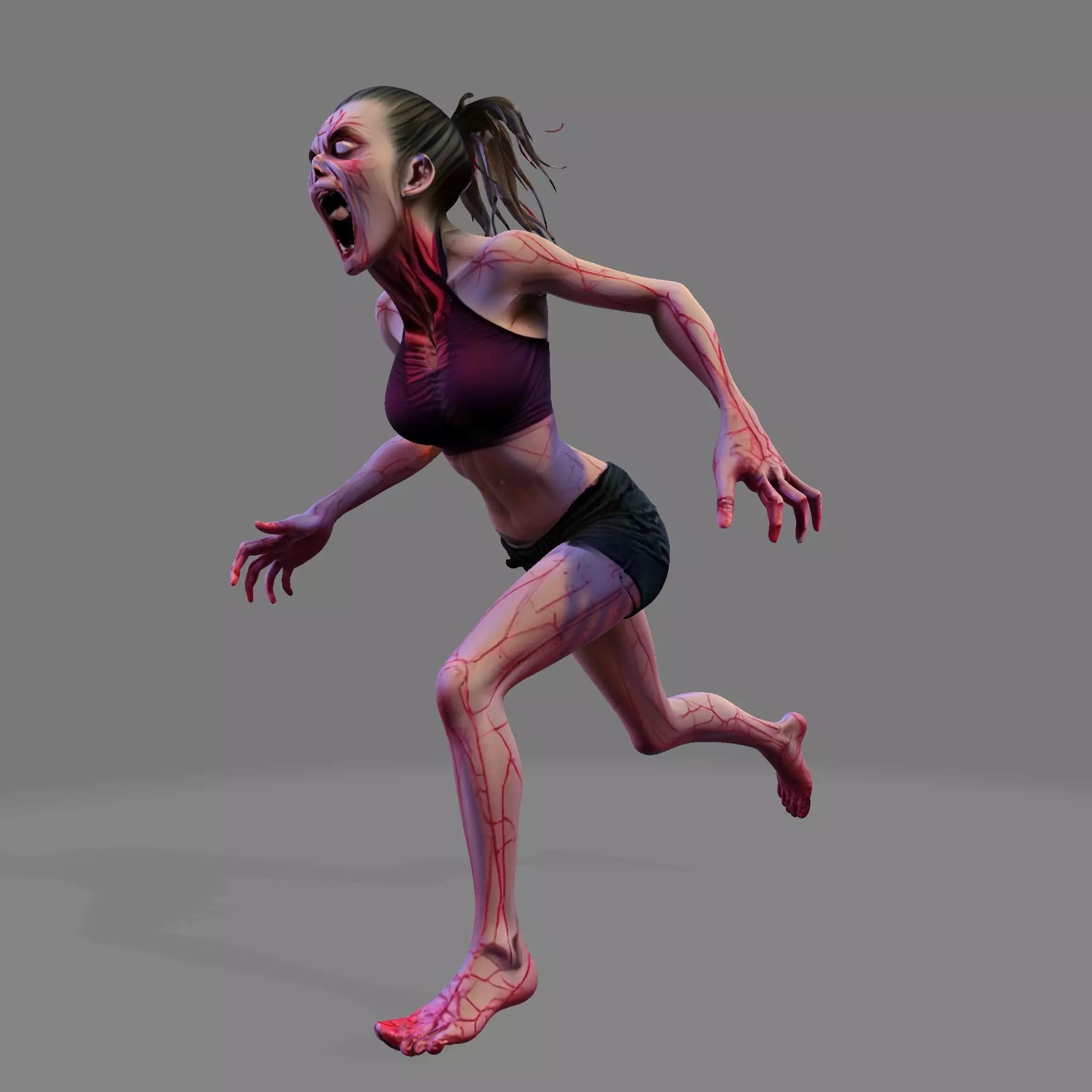 Cursed Sprinter Stylized Horror Runner 3D Model 3D print model_3