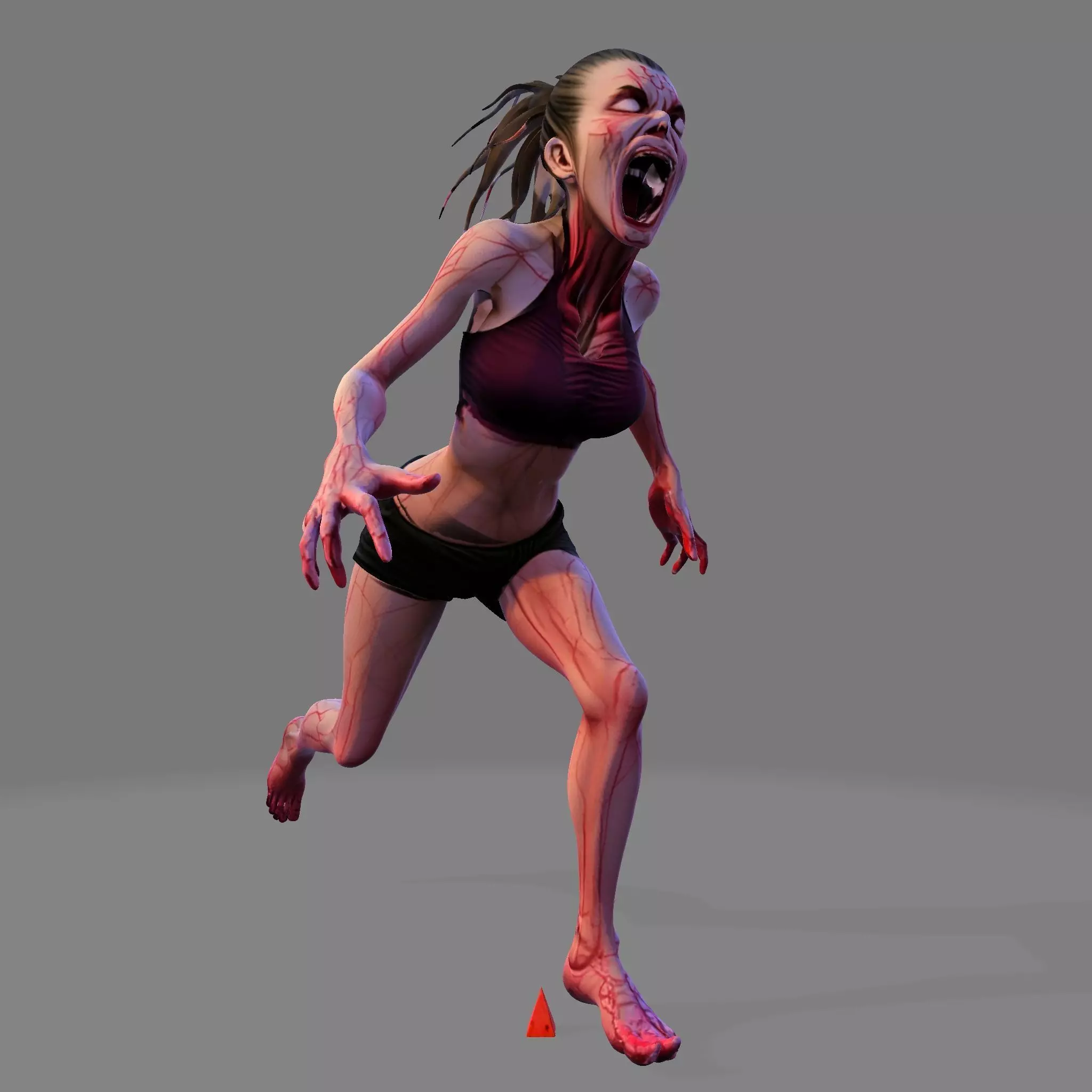 Cursed Sprinter Stylized Horror Runner 3D Model 3D print model_1